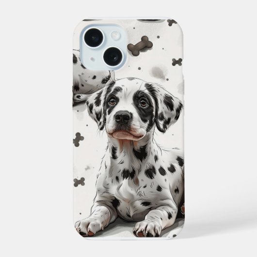 Dalmatian Puppy Phone Case iPhone 15 Hülle (Rückseite)