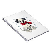 Dalmatian Snowy Fun Notizblock (Rechte Seite)