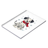 Dalmatian Snowy Fun Notizblock (Linke Seite)