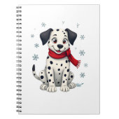 Dalmatian Snowy Fun Notizblock (Vorderseite)