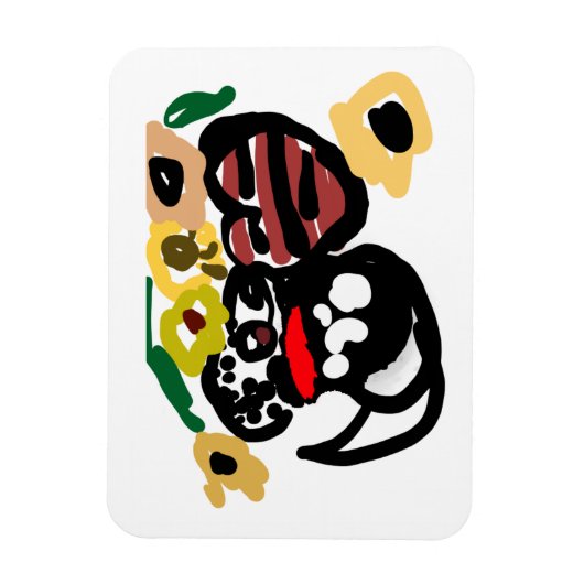 Dalmatian sunflowers magnet (Vertikal)