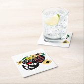 Dalmatian sunflowers rechteckiger pappuntersetzer (Vor Ort)