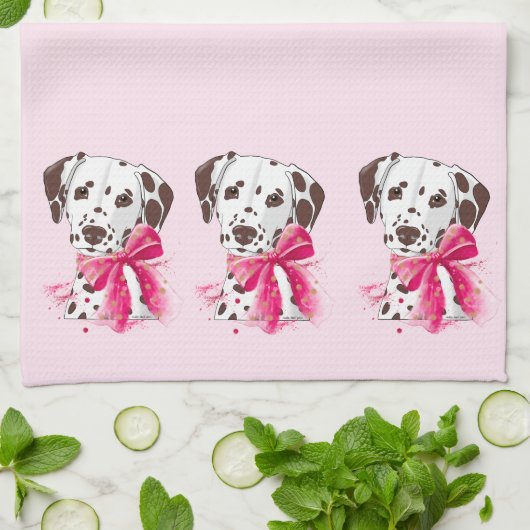 Dalmatian trio geschirrtuch (Gefaltet)