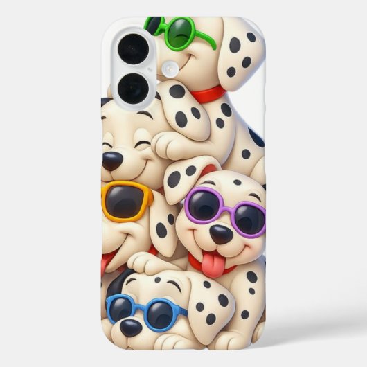 Dalmatian-Welpen-Stapel Case-Mate iPhone Hülle (Rückseite)
