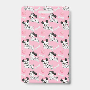 Dalmatians Puppies Black Spots Pink Toy Ball White Ausweis