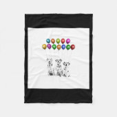 Dalmatians Wishing Happy New Year 2016 _1 Fleecedecke (Vorderseite)