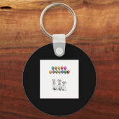 Dalmatians Wishing Happy New Year 2016 _1  Schlüsselanhänger (Vorderseite)