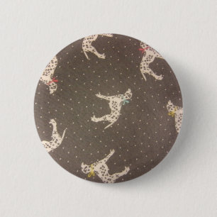 Dalmatians with Bows Button