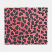 DalmatiDalmatian Schwarz und Rot Fleecedecke (Vorderseite (Horizontal))