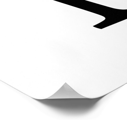 Dalmatien, Kroatien Poster (Ecke)