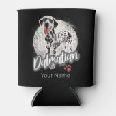 Dalmatier mit Paw Vintage Hund liebt Design Dosenkühler (Vorderseite)