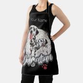 Dalmatier mit Paw Vintage Hund liebt Design Schürze (InSitu)