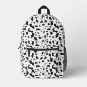 Dalmatine Dots Muster Bedruckter Rucksack (Vorderseite)
