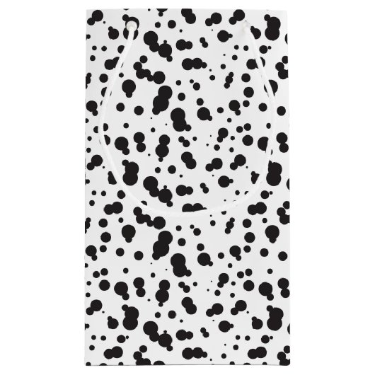 Dalmatine Punkt-Muster Kleine Geschenktüte (Rückseite)