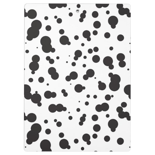 Dalmatine Punkt-Muster Klemmbrett (Rückseite)