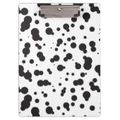 Dalmatine Punkt-Muster Klemmbrett (Vorderseite)