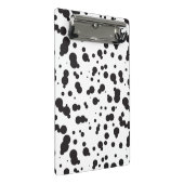 Dalmatine Punkt-Muster Mini Klemmbrett (Schrägansicht)