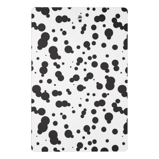 Dalmatine Punkt-Muster Mini Klemmbrett (Rückseite)