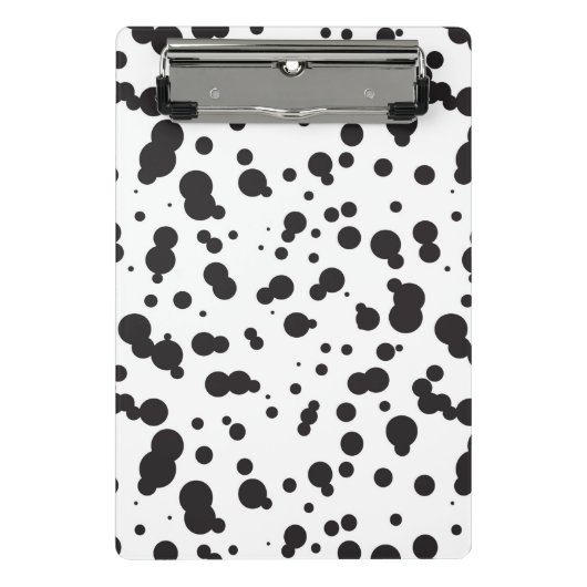 Dalmatine Punkt-Muster Mini Klemmbrett (Vorderseite)