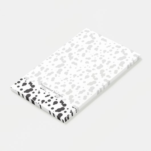 Dalmatine Punkt-Muster Post-it Klebezettel (angewinkelt)