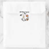 Dalmatinenhund Lover Tshirts und Geschenke Runder Aufkleber (Tasche)
