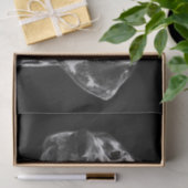 Dalmatinenhund Schwarz-Weiß-Decoupage Seidenpapier (Geschenk)