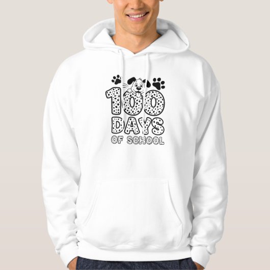 Dalmatiner 100 Tage Schule Hoodie (Vorderseite)