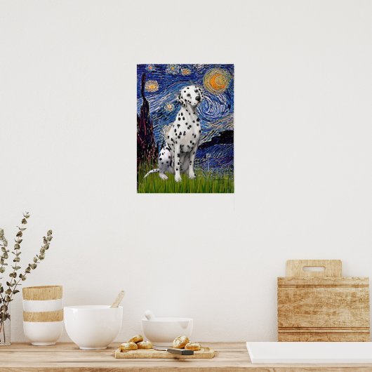 Dalmatiner 1 - Starry Night (Vert) Poster (Küche)