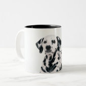 Dalmatiner 4 zweifarbige tasse (Vorderseite Links)