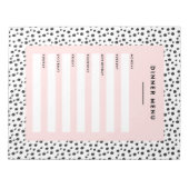 Dalmatiner | Abendmenü Notizblock (Vorderseite)