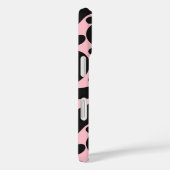 Dalmatiner Abstraktes Muster Rosa Monogramm Case-Mate iPhone Hülle (Rückseite / Rechts)