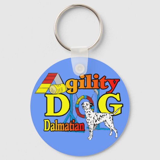 Dalmatiner Agility Geschenke Schlüsselanhänger (Vorderseite)