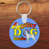 Dalmatiner Agility Geschenke Schlüsselanhänger (Vorderseite)