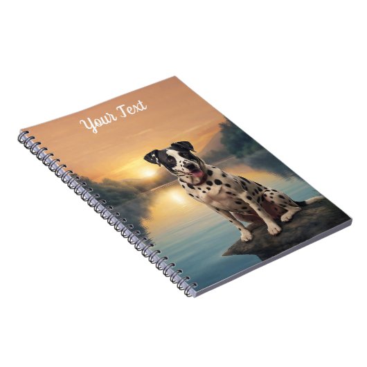 Dalmatiner am See Notizblock (Rechte Seite)