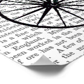 Dalmatiner auf dem Fahrrad Poster (Ecke)