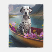 Dalmatiner auf dem Paddle: Ein Landschaftliches Ab Fleecedecke (Vorderseite)
