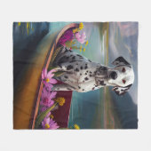 Dalmatiner auf dem Paddle: Ein Landschaftliches Ab Fleecedecke (Vorderseite (Horizontal))