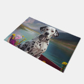 Dalmatiner auf dem Paddle: Ein Landschaftliches Ab Fußmatte (Schrägansicht)