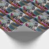 Dalmatiner auf dem Paddle: Ein Landschaftliches Ab Geschenkpapier (Ecke)