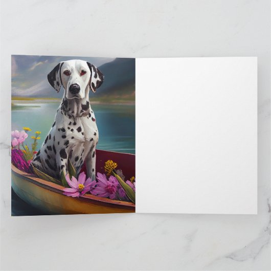 Dalmatiner auf dem Paddle: Ein Landschaftliches Ab Karte (Innenseite)