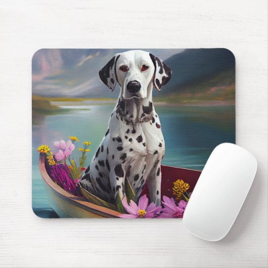 Dalmatiner auf dem Paddle: Ein Landschaftliches Ab Mousepad (Mit Mouse)