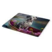 Dalmatiner auf dem Paddle: Ein Landschaftliches Ab Schneidebrett (Ecke)