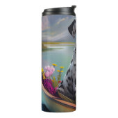 Dalmatiner auf dem Paddle: Ein Landschaftliches Ab Thermosbecher (Nach links gedreht)