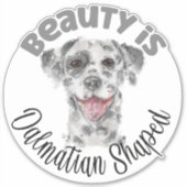 Dalmatiner Aufkleber (Vorderseite)