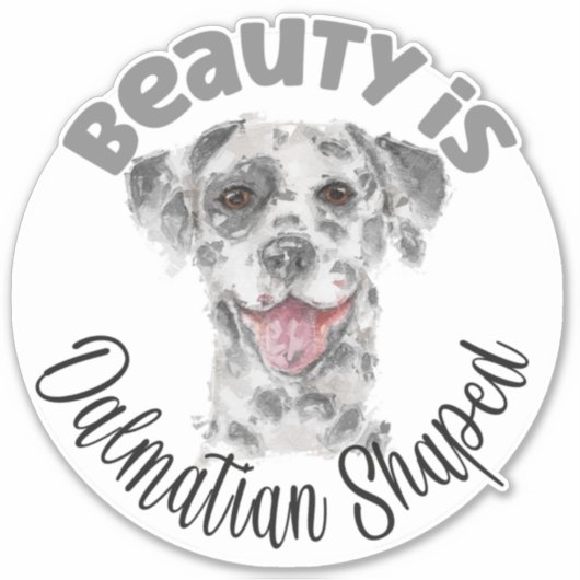 Dalmatiner Aufkleber (Vorderseite)