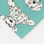 Dalmatiner ausgestopfter Hund zeichnend Kontur ein Fleecedecke (Ecke)