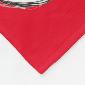 Dalmatiner ausgestopfter Hund zeichnend Kontur ein Fleecedecke (Ecke)