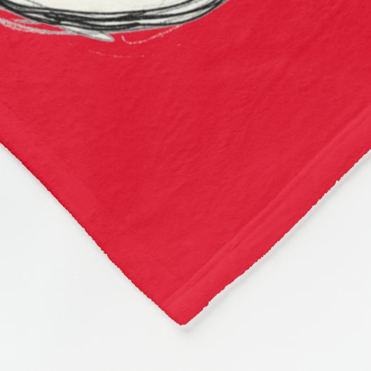 Dalmatiner ausgestopfter Hund zeichnend Kontur ein Fleecedecke (Ecke)