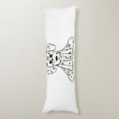 Dalmatiner ausgestopfter Hund zeichnend Kontur ein Seitenschläferkissen (Vorderseite Vertikal)