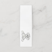 Dalmatiner ausgestopfter Hund zeichnend Kontur ein Treuekarte (Außenseite Aufgefaltet)